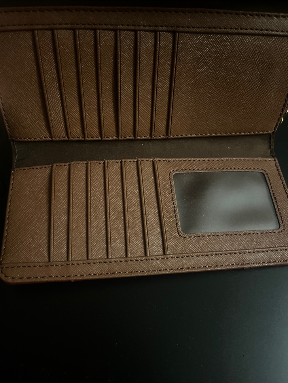 Fossil Women's Leather Wallet - Deep Red/ burgundy - Picture 9 of 9
